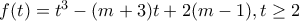 f(t)=t^3-(m+3)t+2(m-1), t\geq 2