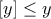 \displaystyle{[y]\leq y}