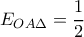 E_{OA\Delta }=\dfrac{1}{2}