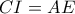 CI=AE