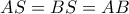 AS=BS=AB