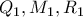 \displaystyle{Q_1, M_1,R_1}