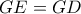 GE=GD