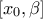 [x_{0},  \beta ]