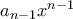 a_{n-1} x^{n-1}