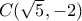 C(\sqrt 5, -2)