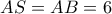 AS=AB=6
