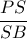 \dfrac{PS}{SB} \dfrac{PS}{SB}