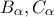 B_{\alpha},C_{\alpha}