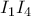 I_{1}I_{4} I_{1}I_{4}