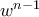 w^{n-1}