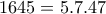 1645=5.7.47 1645=5.7.47