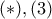 (*),(3) (*),(3)