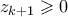 z_{k+1} \geqslant 0