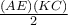 \frac{(AE)(KC)}{2}