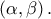 \left( \alpha ,\beta \right) .