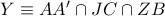 Y\equiv A{A}'\cap JC\cap ZB Y\equiv A{A}'\cap JC\cap ZB