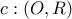 \displaystyle{c:\left( {O,R} \right)}