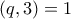 \displaystyle{(q,3)=1}