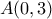 A(0, 3)