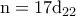 \rm n=17d_{22}
