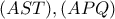 (AST) , (APQ)