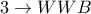 3\rightarrow WWB 3\rightarrow WWB
