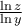 \frac {\ln z}{\ln y}