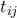 \displaystyle{{t_{ij}}}