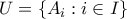 U=\{A_i:i\in I\}