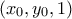 (x_0,y_0,1) (x_0,y_0,1)