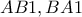 AB1 , BA1