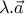 \lambda .\vec{a}