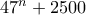 47^n+2500