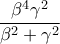 \displaystyle{\frac{\beta ^4 \gamma ^2}{\beta ^2 +\gamma ^2}}