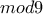 mod{9}