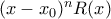 (x-x_0)^nR(x) (x-x_0)^nR(x)