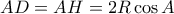 AD=AH=2R\cos A
