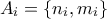 A_i = \{n_i,m_i\}