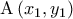 {\rm A}\left( {x_1 ,y_1 } \right)