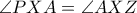 \angle PXA=\angle AXZ