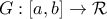 G:[a,b]\to \mathcal{R}