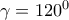 \gamma =120^0