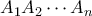 A_1A_2\cdots A_n
