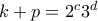 k+p=2^c3^d k+p=2^c3^d