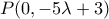 P(0,-5\lambda+3) P(0,-5\lambda+3)