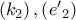 \left( {{k}_{2}} \right),\left( {{{{e}'}}_{2}} \right)
