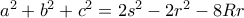 a^2+b^2+c^2=2s^2-2r^2-8Rr