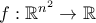 f:\mathbb{R}^{n^{2}}\rightarrow \mathbb{R}
