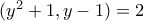(y^2+1,y-1)=2
